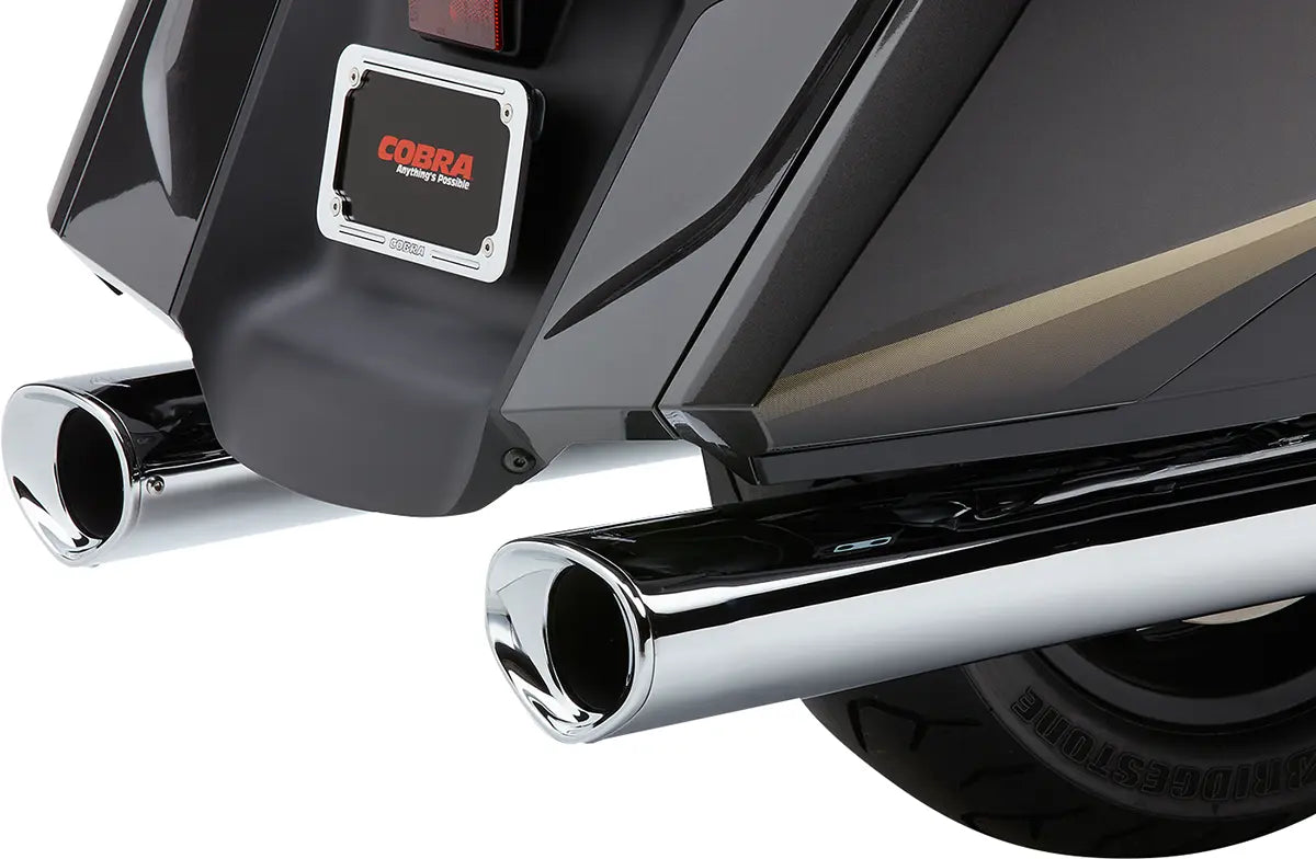 Cobra Tri-flo Slip-on Mufflers Chrome
