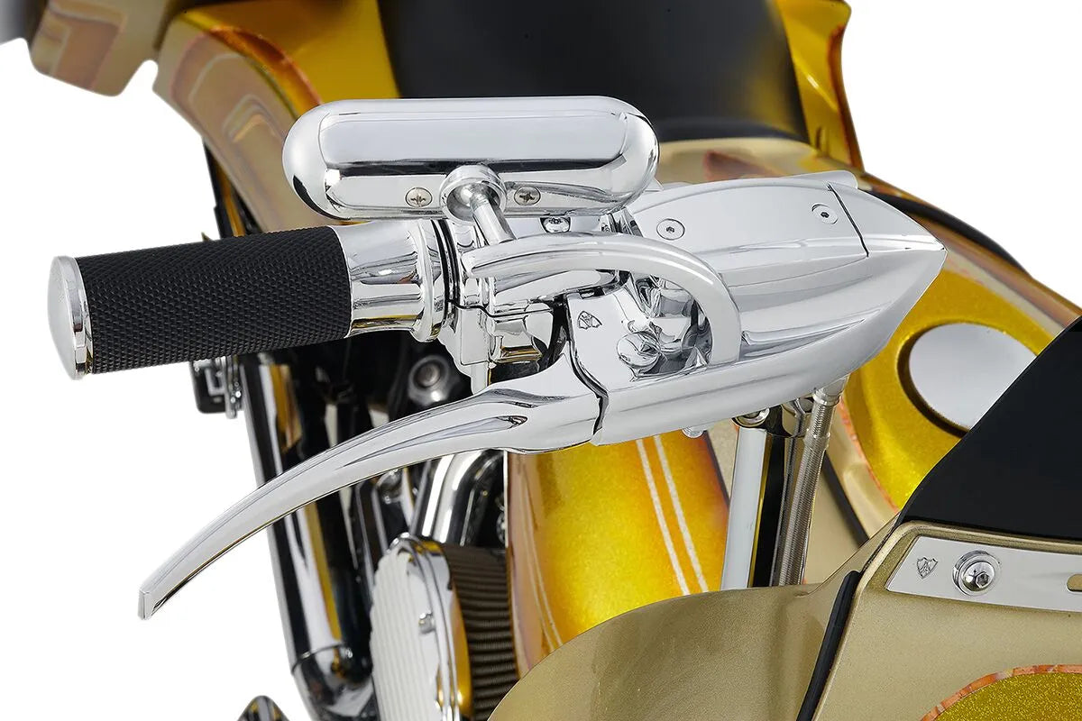 Arlen Ness Smooth Grips - Sort/krom