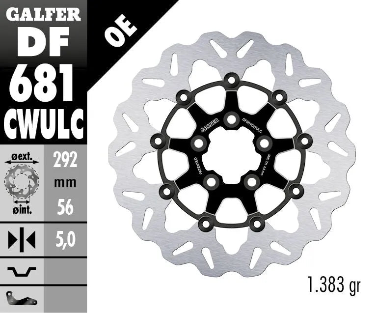 Galfer Brake Rotor For Motorcycles - High-carbon Steel