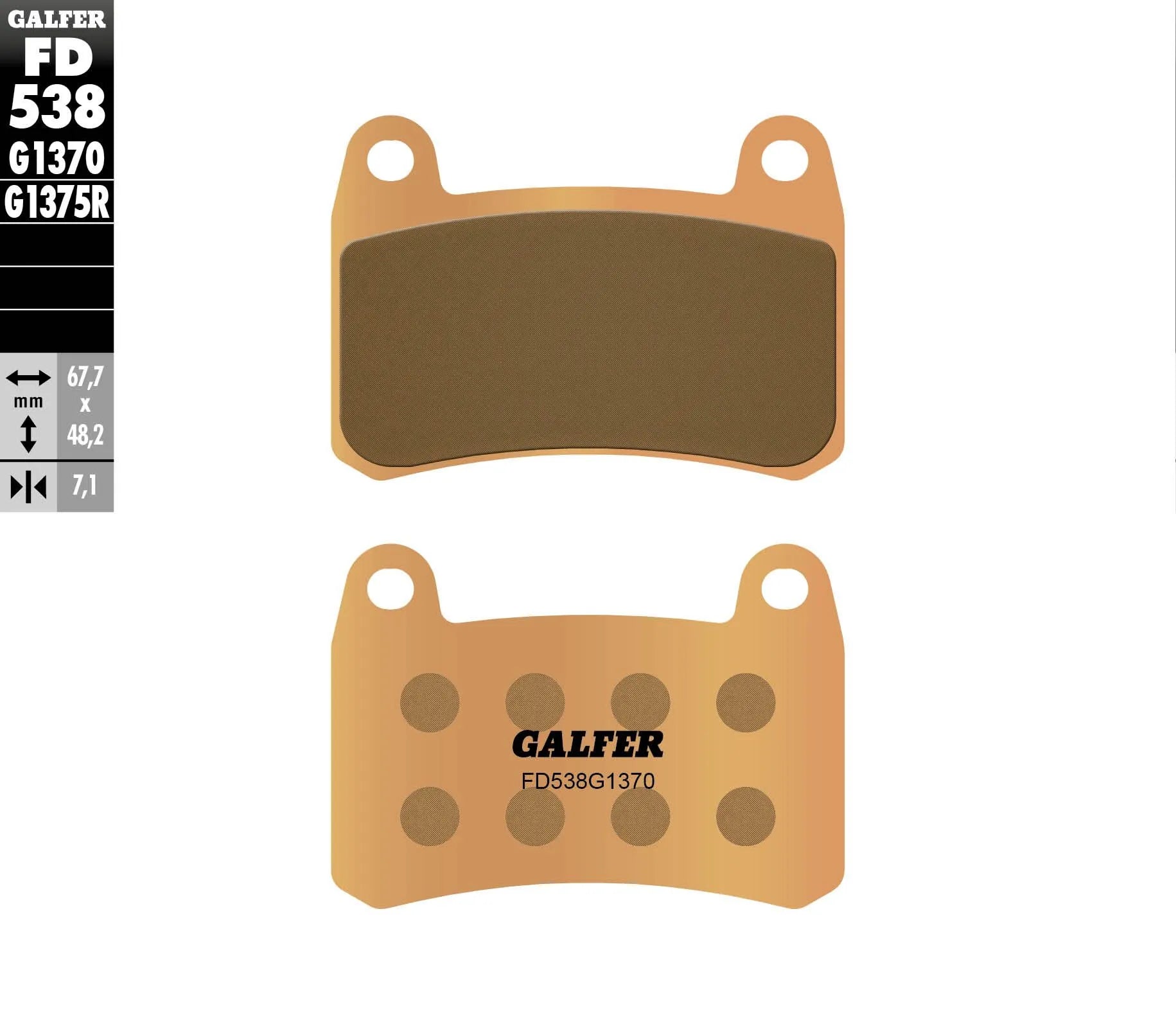 Galfer Hh Sintered Brake Pads - High-performance Braking