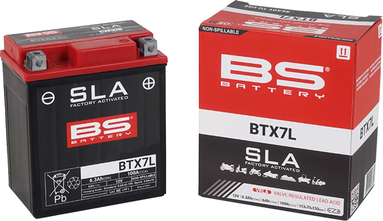 Bs Batteri Agm 12v 6ah Motorcykel Batteri