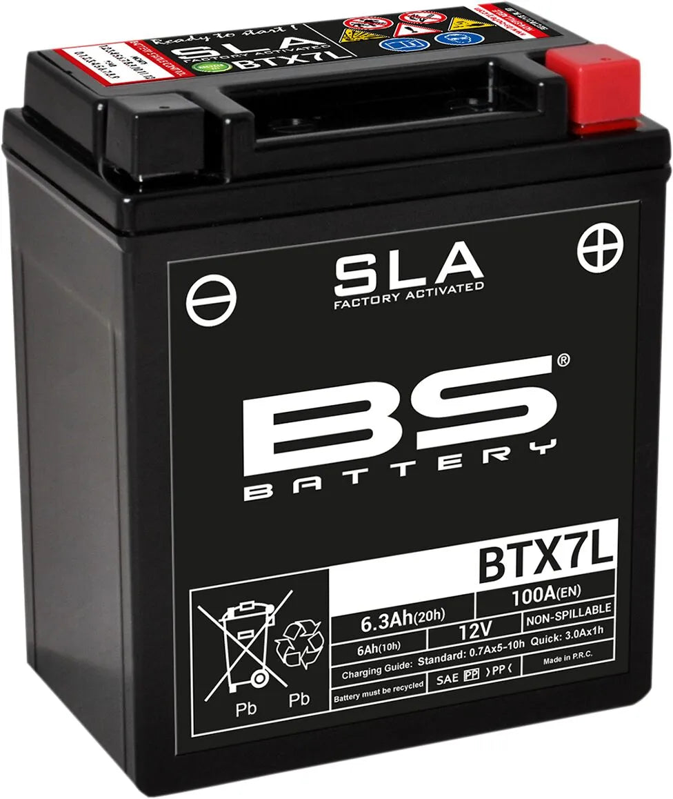 Bs Batteri Agm 12v 6ah Motorcykel Batteri