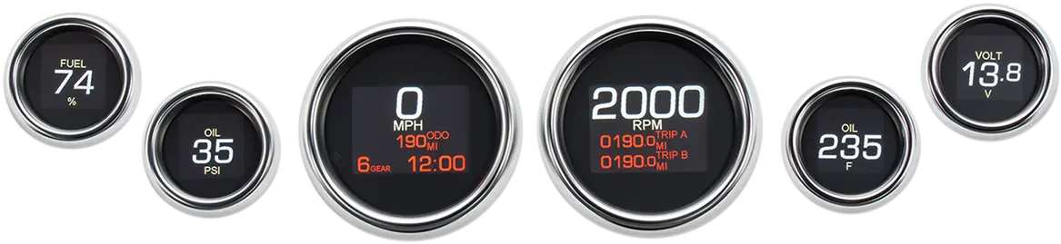 Dakota Digital Mlx-seriens seks-gauge-sæt