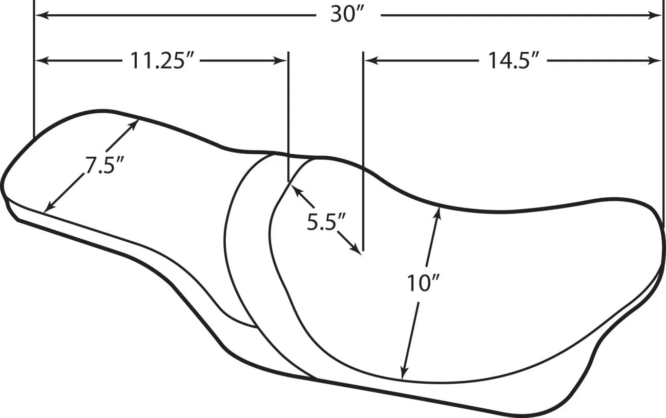 Drag Specialties Predator 2-up sæde