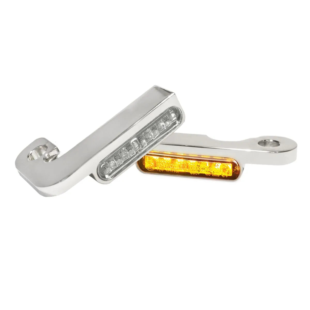 Heinz Bikes Led Styr Blinklys - Krom/naturlig