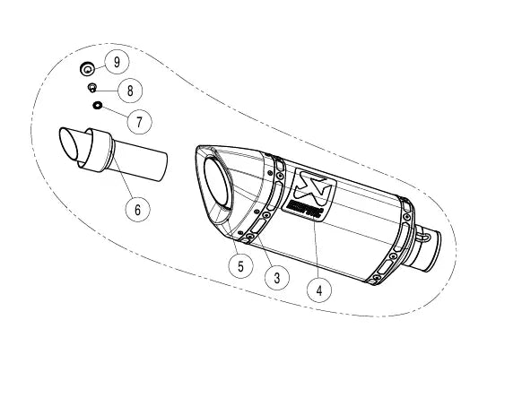 Akrapovic Replacement Muffler