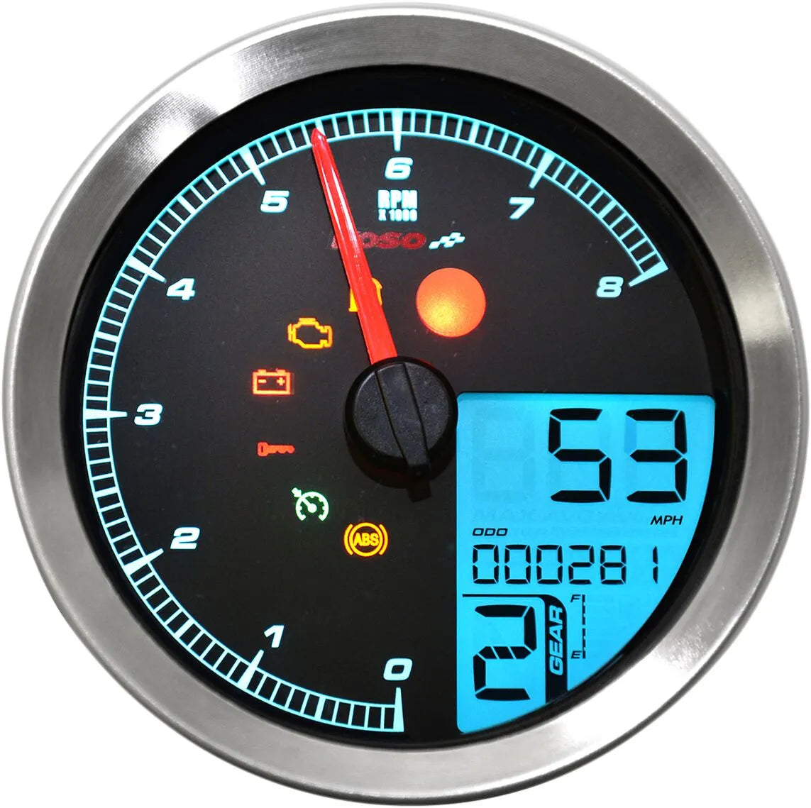 Hd-04 Speedometer/omdrejningstæller