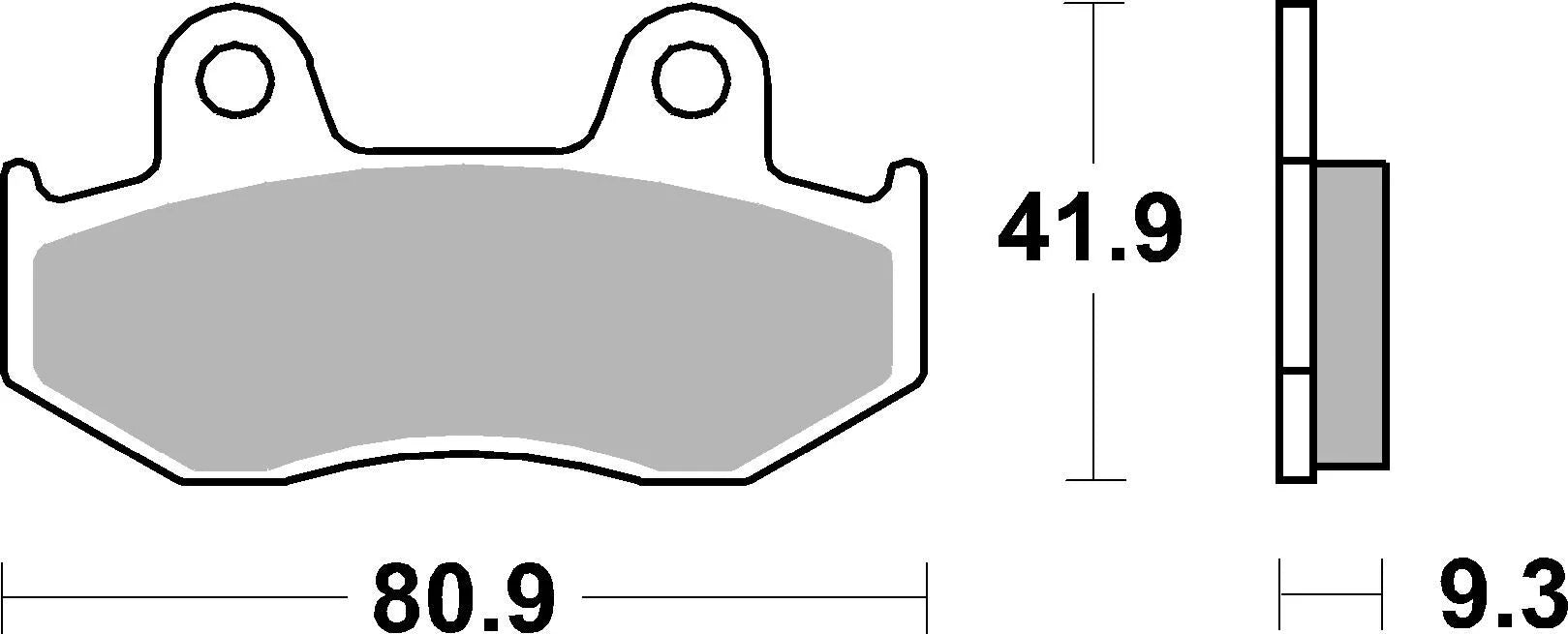Sbs Ms Scooter Maxi Sintered Brake Pads