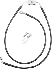 Drag Specialties Extended Black Vinyl Brake Line Kit Abs