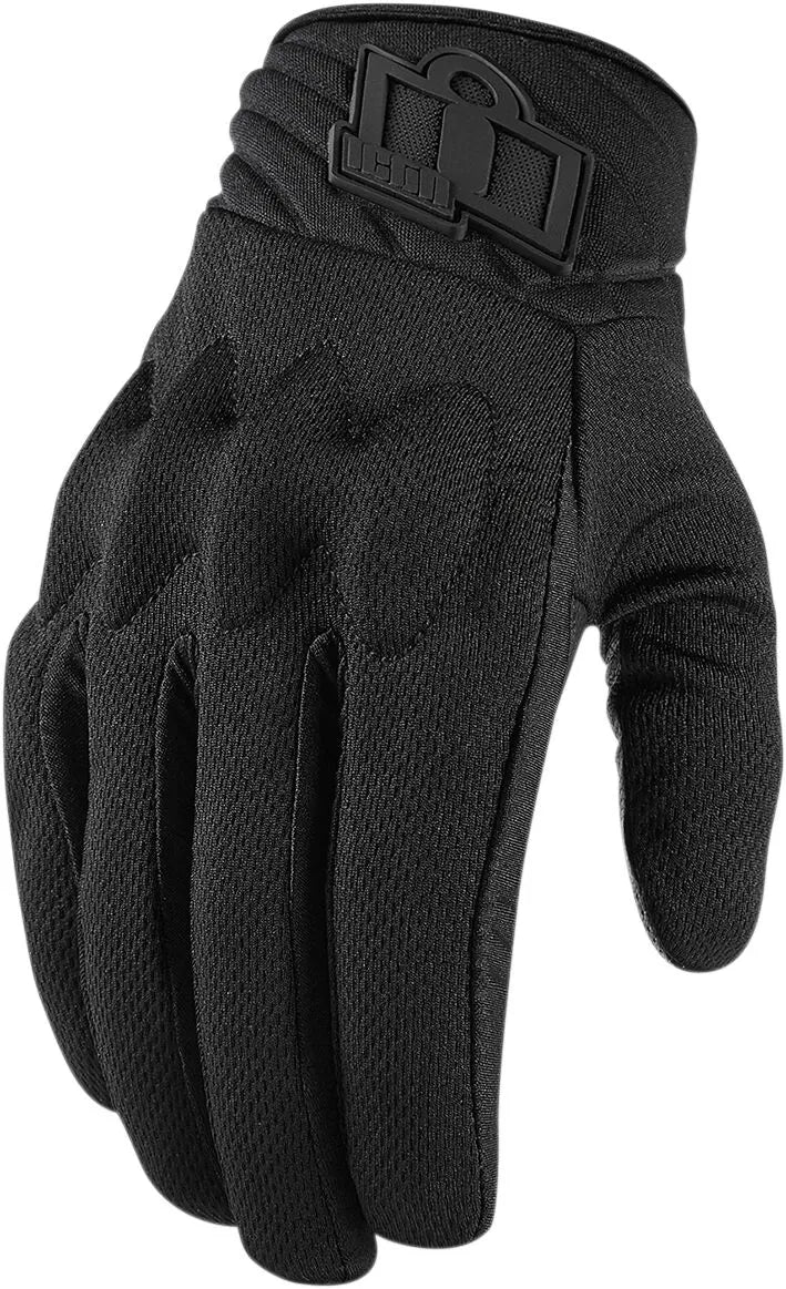 Icon Anthem 2 Ce™ Men's Motorcycle Gloves - Black/Red