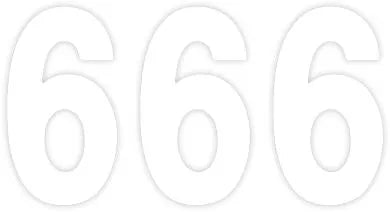Factory Effex Pro Numbers Plate Graphic - White 6