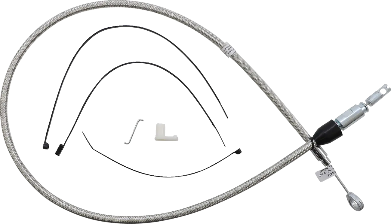 Magnum Shielding Quick Connect Clutch Cable - Polished Stainless