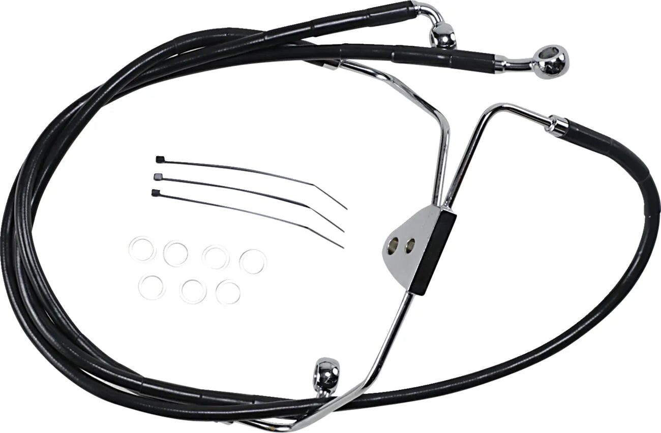 Drag Specialties Extended Brake Line Kit For Front