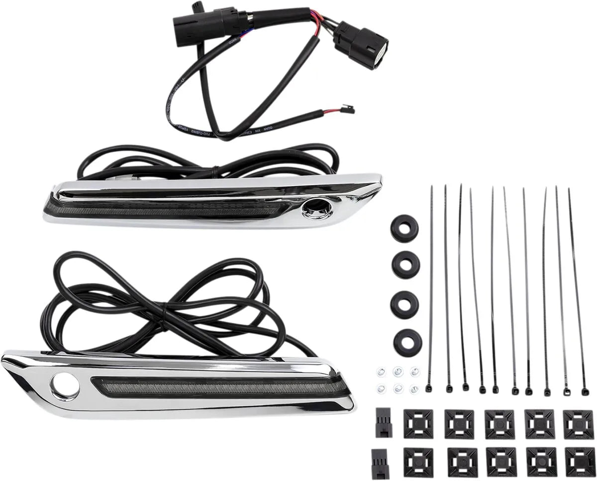 Ciro Led sadeltaske hængselbetræk - krom