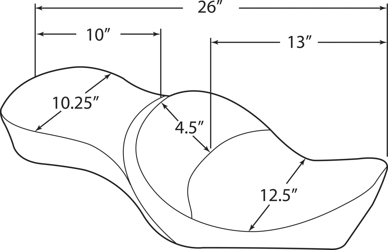 Træk Specialties Lavprofil 2-up sæde