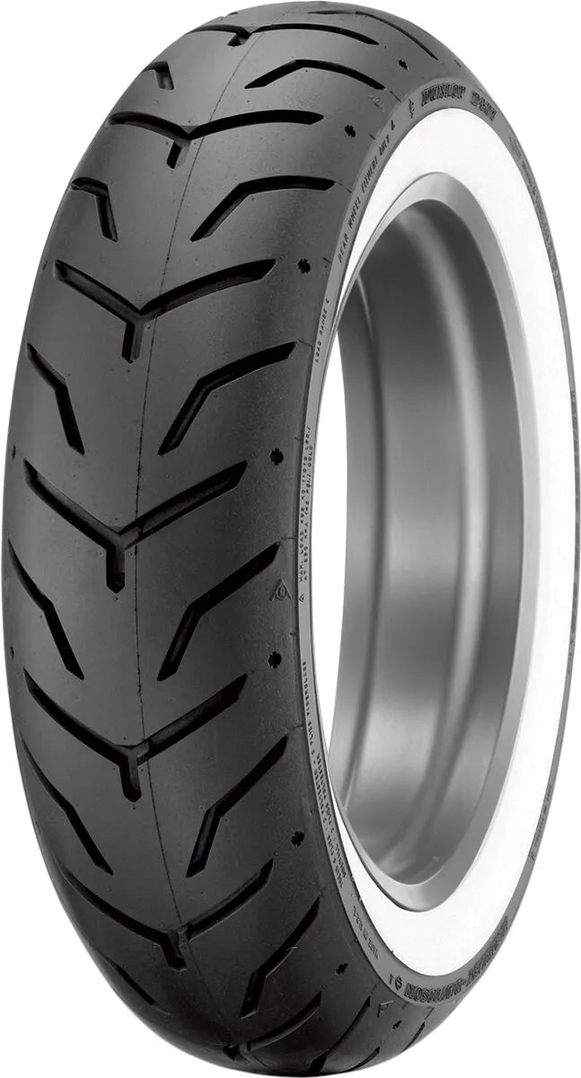 Dunlop D407 Whitewall Rear Tire 180/65b16 For Fl Touring