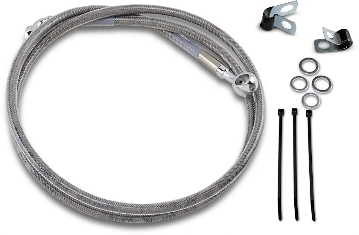Drag Specialties Extended Brake Line Kit - 50" Stainless Steel