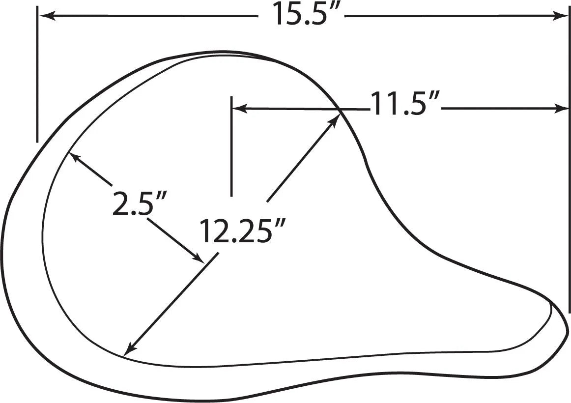 Drag Specialties Large Spring Solo Sæde