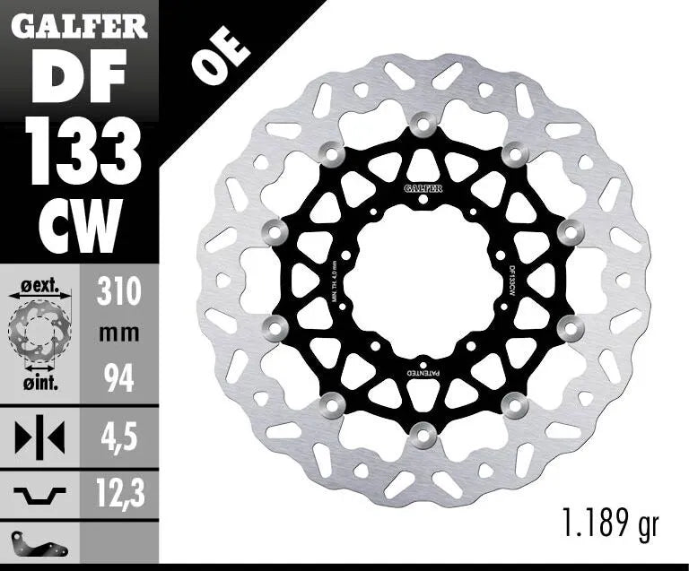 Galfer Brake Rotor For Motorcycles - High-carbon Stainless Steel