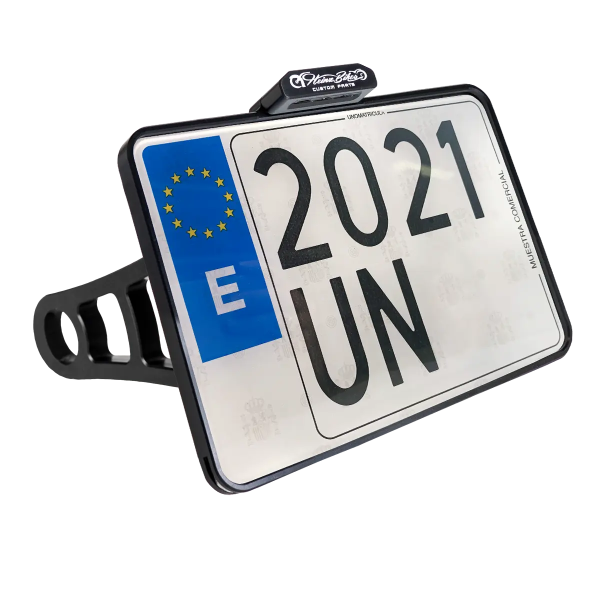 Heinz Bikes License Plate Side Mount For 3/4" Axles