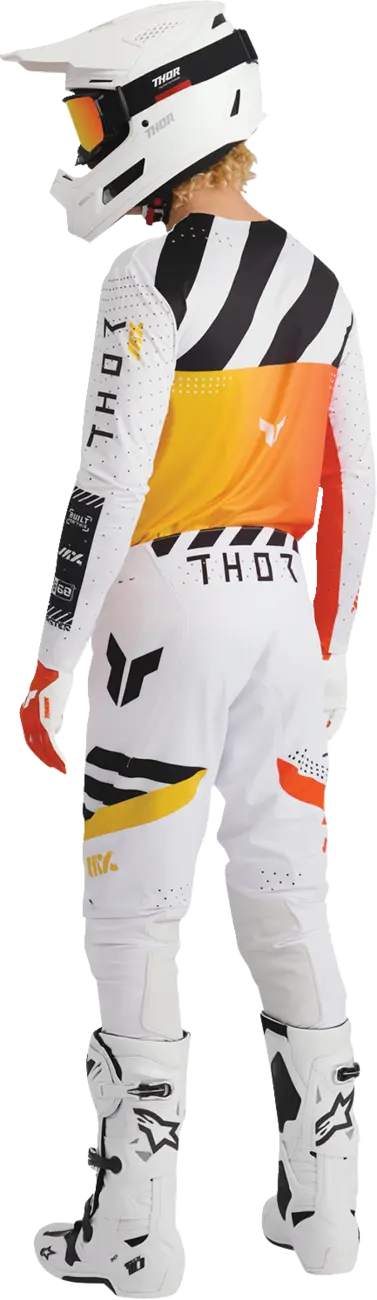 Thor Sportmode Synth Pants - Black/Orange/White/Yellow