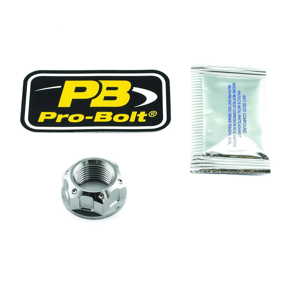Pro Bolt Titan Axle Nut For Swingarm