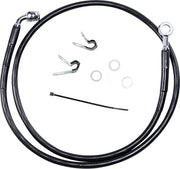 Drag Specialties Extended Black Vinyl Brake Line Kit