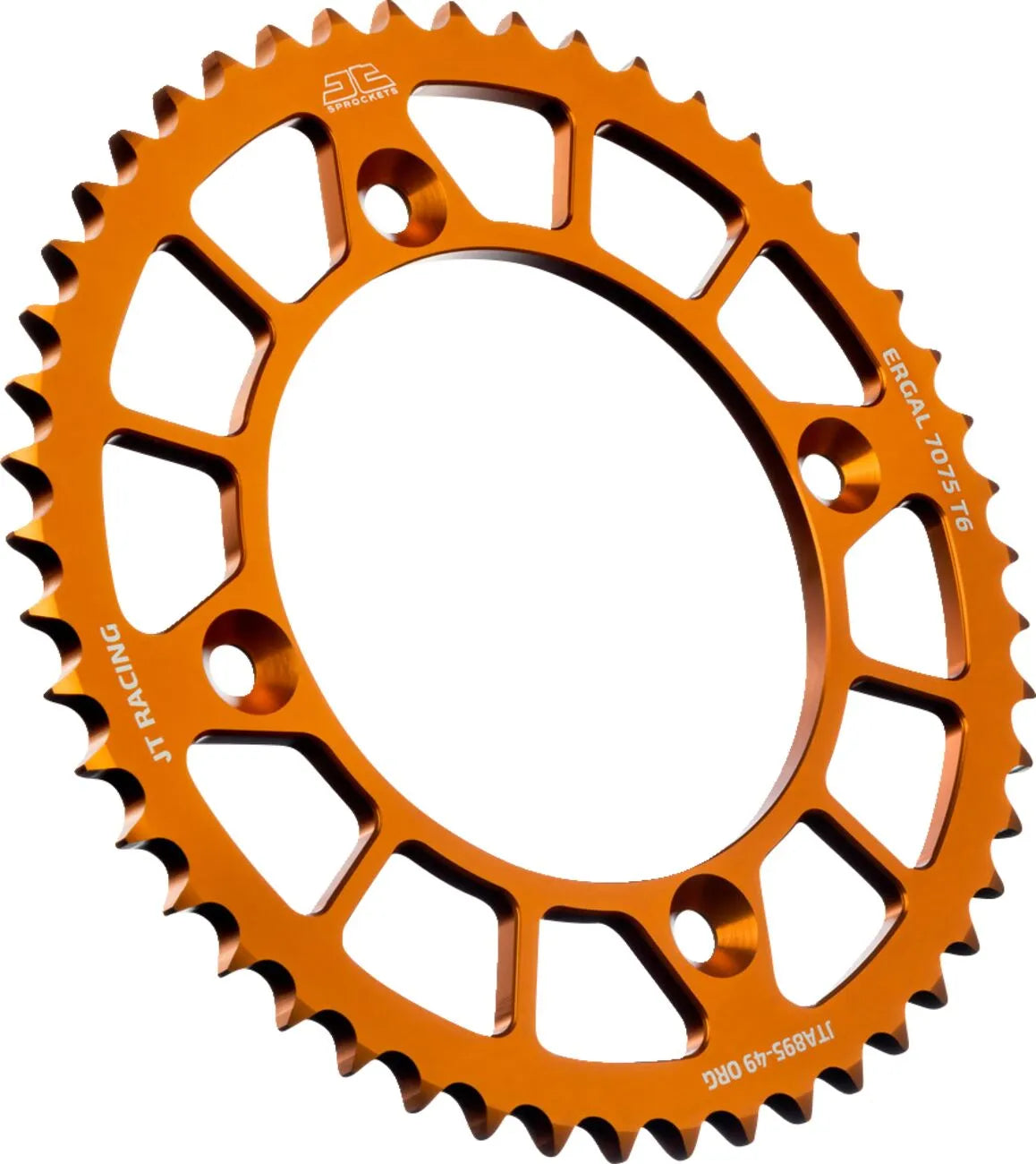 JT Sprockets Baghjul - 49 Tands Orange