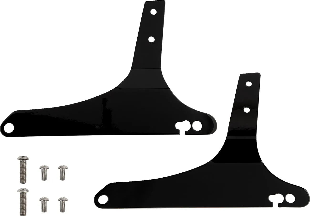 Cobra Square Sissy Bar - Sort stål