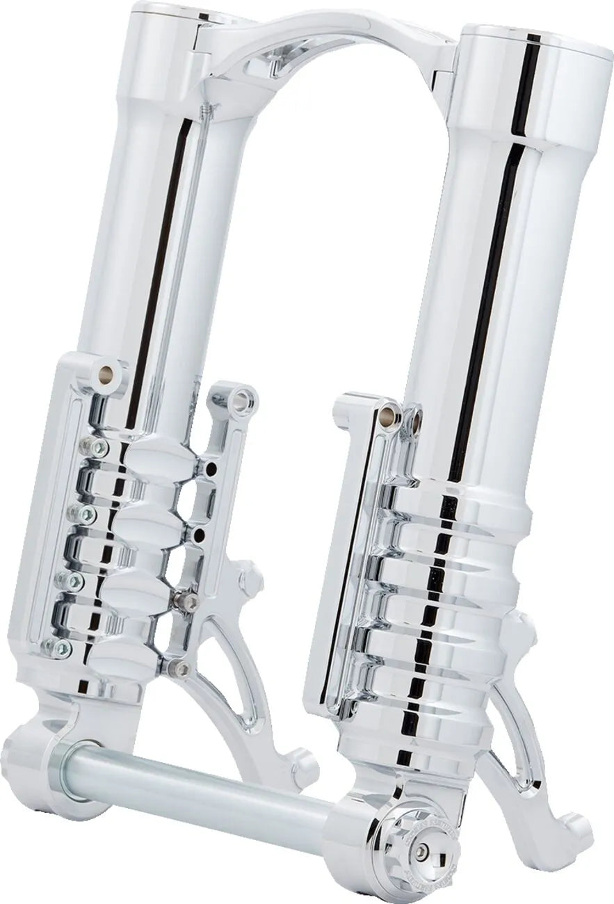 Arlen Ness-metoden uden fleksibilitet, omvendte gaffelben, forkromet