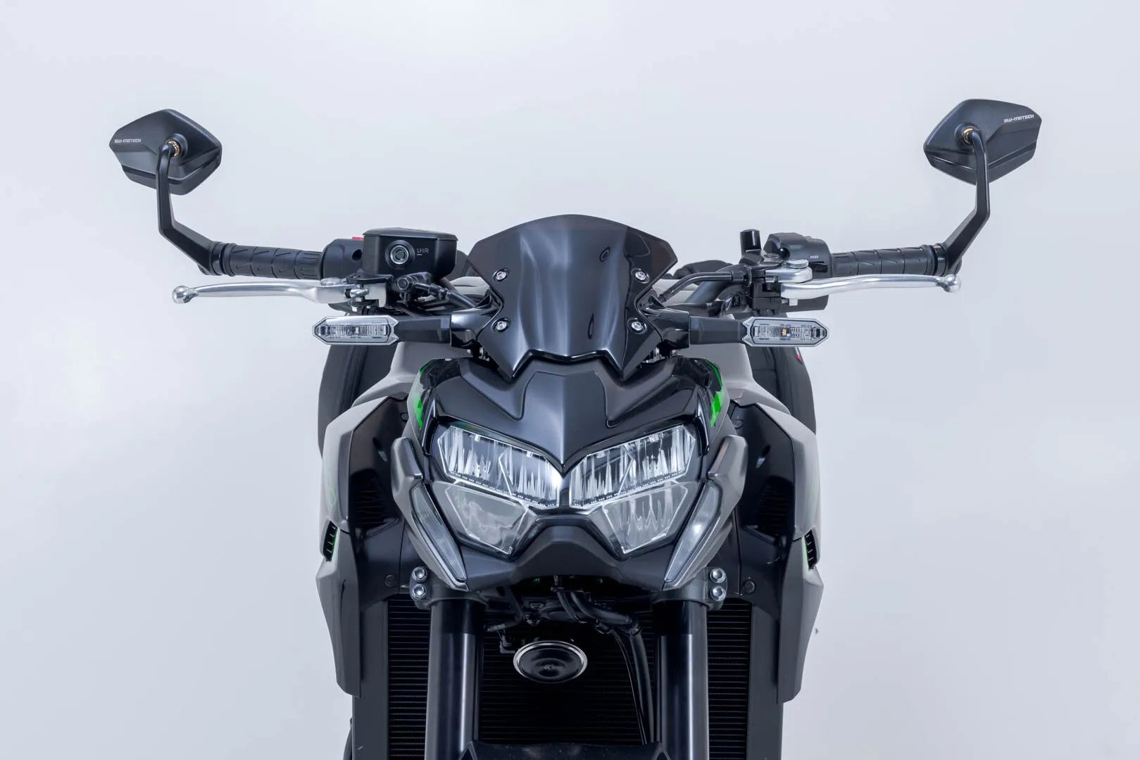 Sw-motech Bar End Spejle - Sort Aluminium