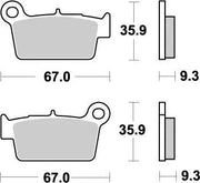 Moto-master Nitro Brake Pads - Sintered Metal