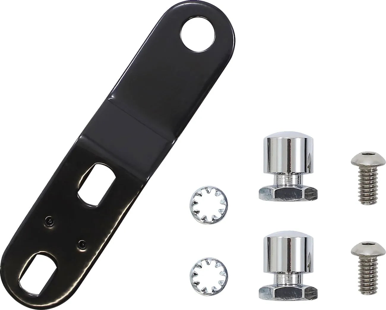 Le Pera Bare Bones Pillion Pad - Sort vinyl