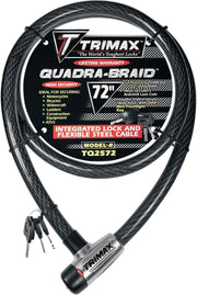 Trimax Quad-braid Integrated Cable Lock - 72" Length