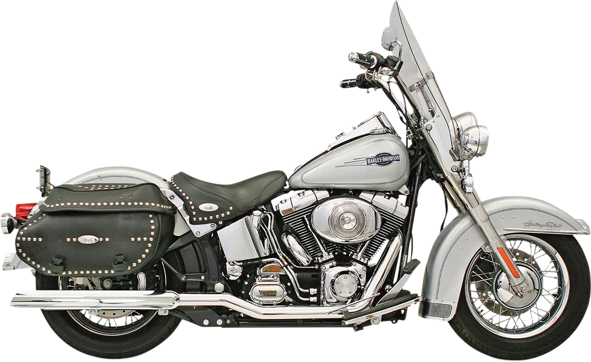 Bassani Xhaust Power Curve True-dual Header Pipes For Softail