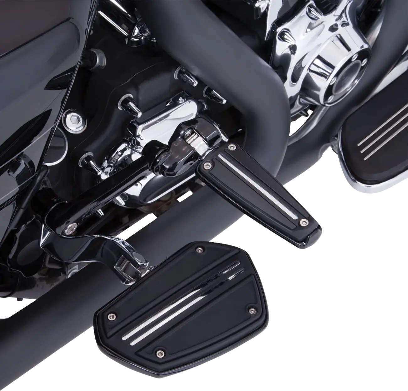 Ciro dobbelte skinnebrædder - krom og sort