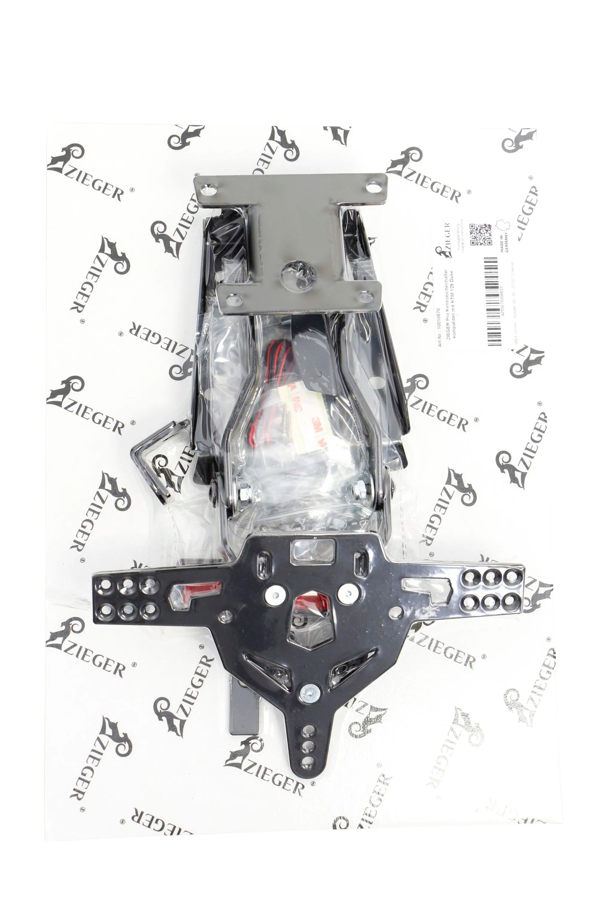 Zieger Pro License Plate Holder Type D For Ktm