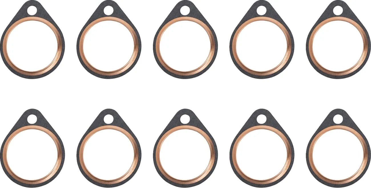 James Gasket Exhaust Port Gaskets - Copper 10 Pack