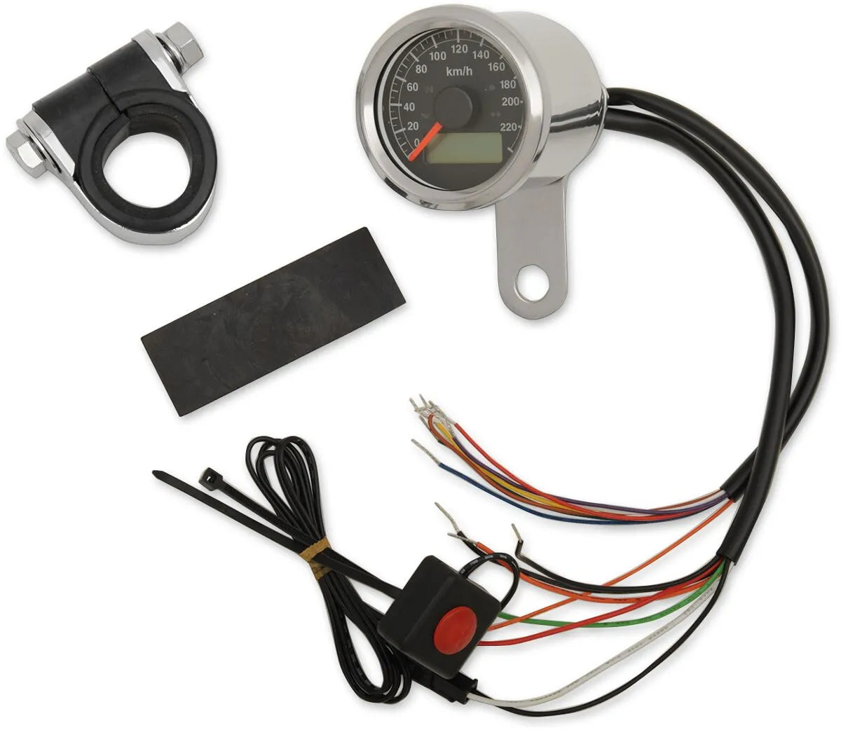 Drag Specialties 1-7/8" mini programmerbar speedometer