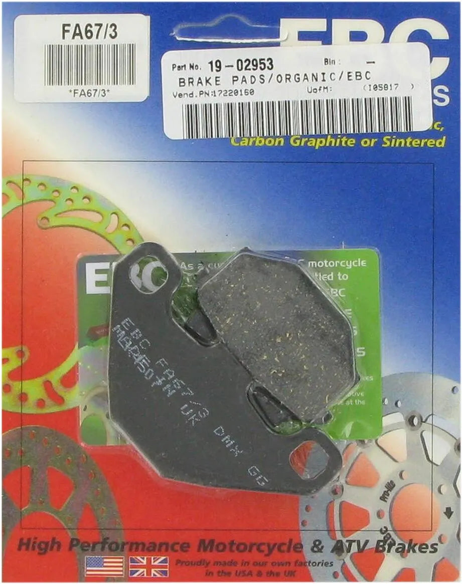 Ebc Organic Base Fa Brake Pads