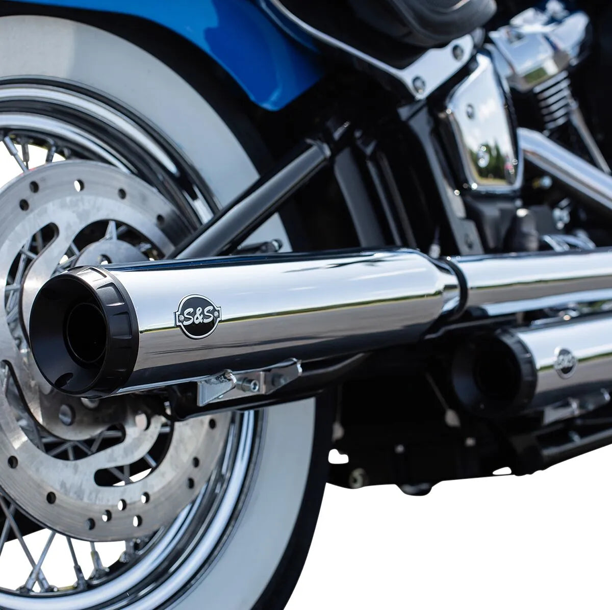 S&s Cycle Grand National Race Slip-on Mufflers - Chrome