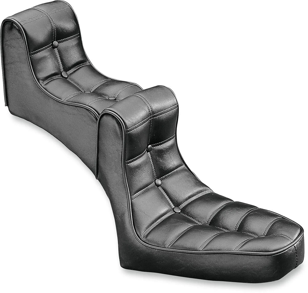 Drag Specialties Rear Scorpion Solo Pad - Sort Vinyl