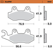 Moto-master Roadpro Sinter Scooter Brake Pad Pair