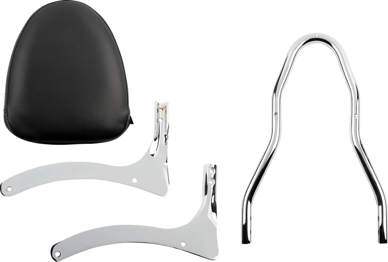 Vis Chrome Sissy Bar Kit - Black & Chrome