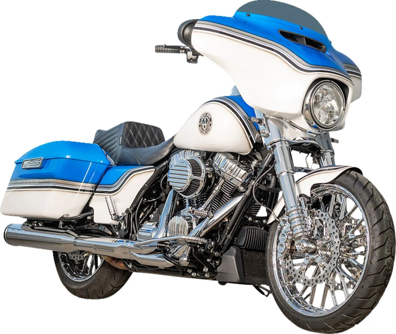 Arlen Ness-metoden uden fleksibilitet, omvendte gaffelben - krom