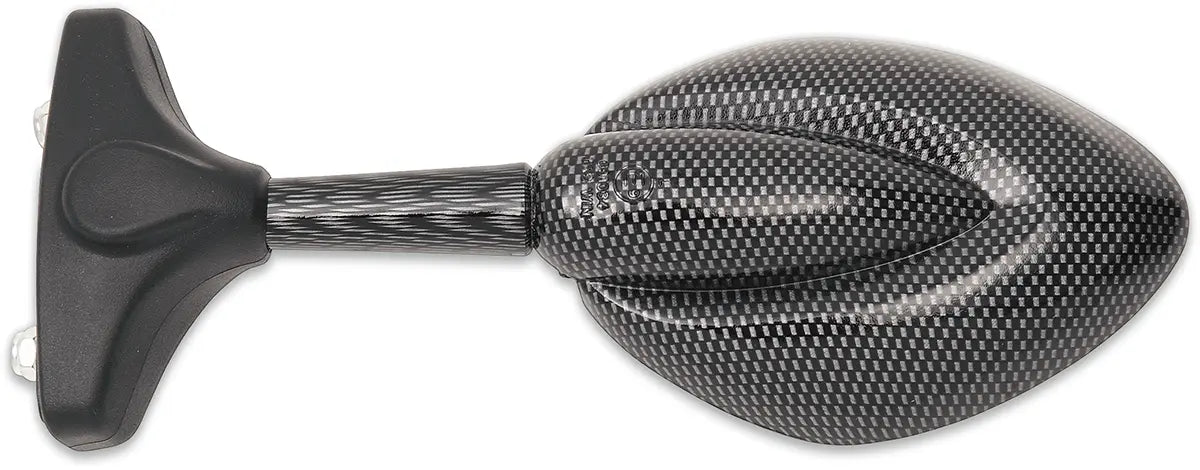 Parts Unlimited Universal Spejl - Carbon Fiber