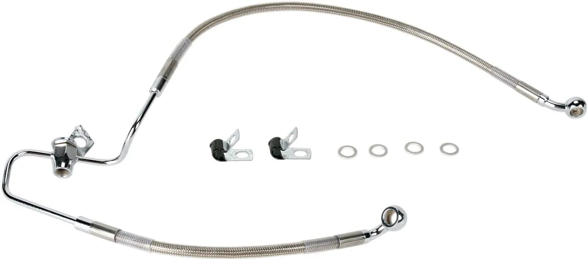Drag Specialties Stainless Steel Brake Line Kit Rear 29-5/8"