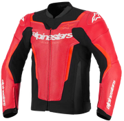 Alpinestars Gp Force Airflow V2 Leather Jacket - Red Fluo