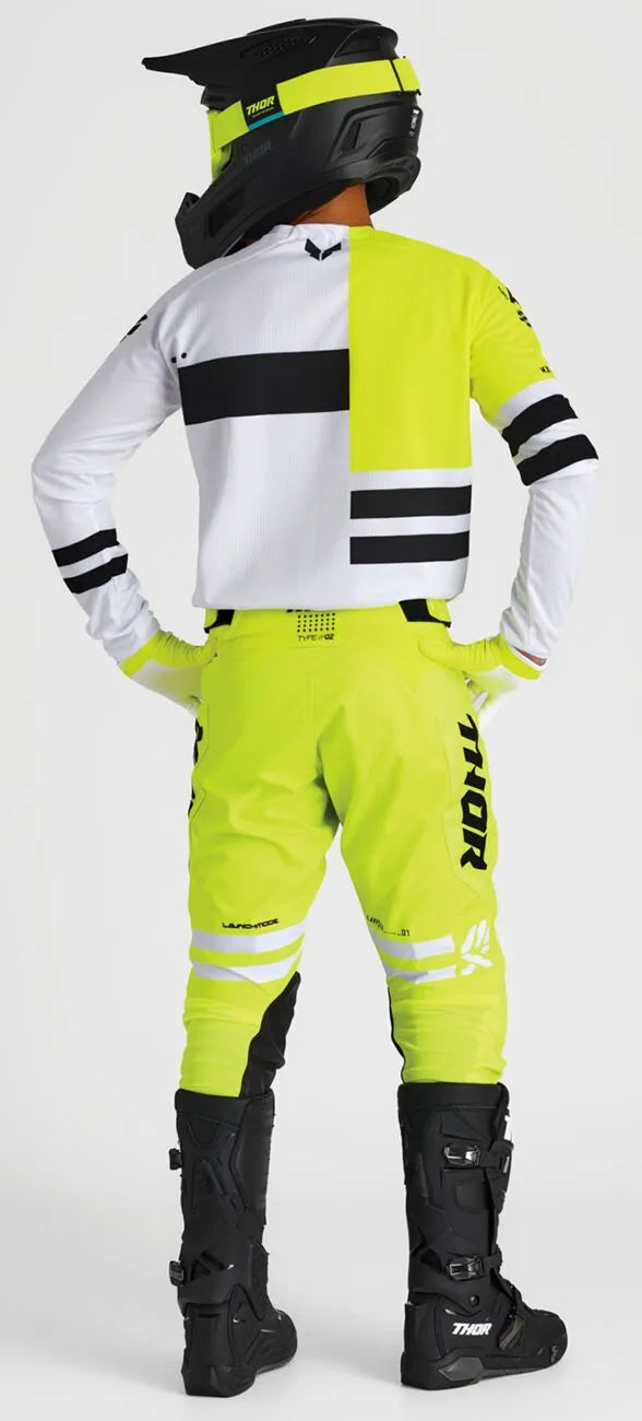 Thor Launchmode Dozer Racewear Pants - Acid, Fluorescent Yellow, White, Black