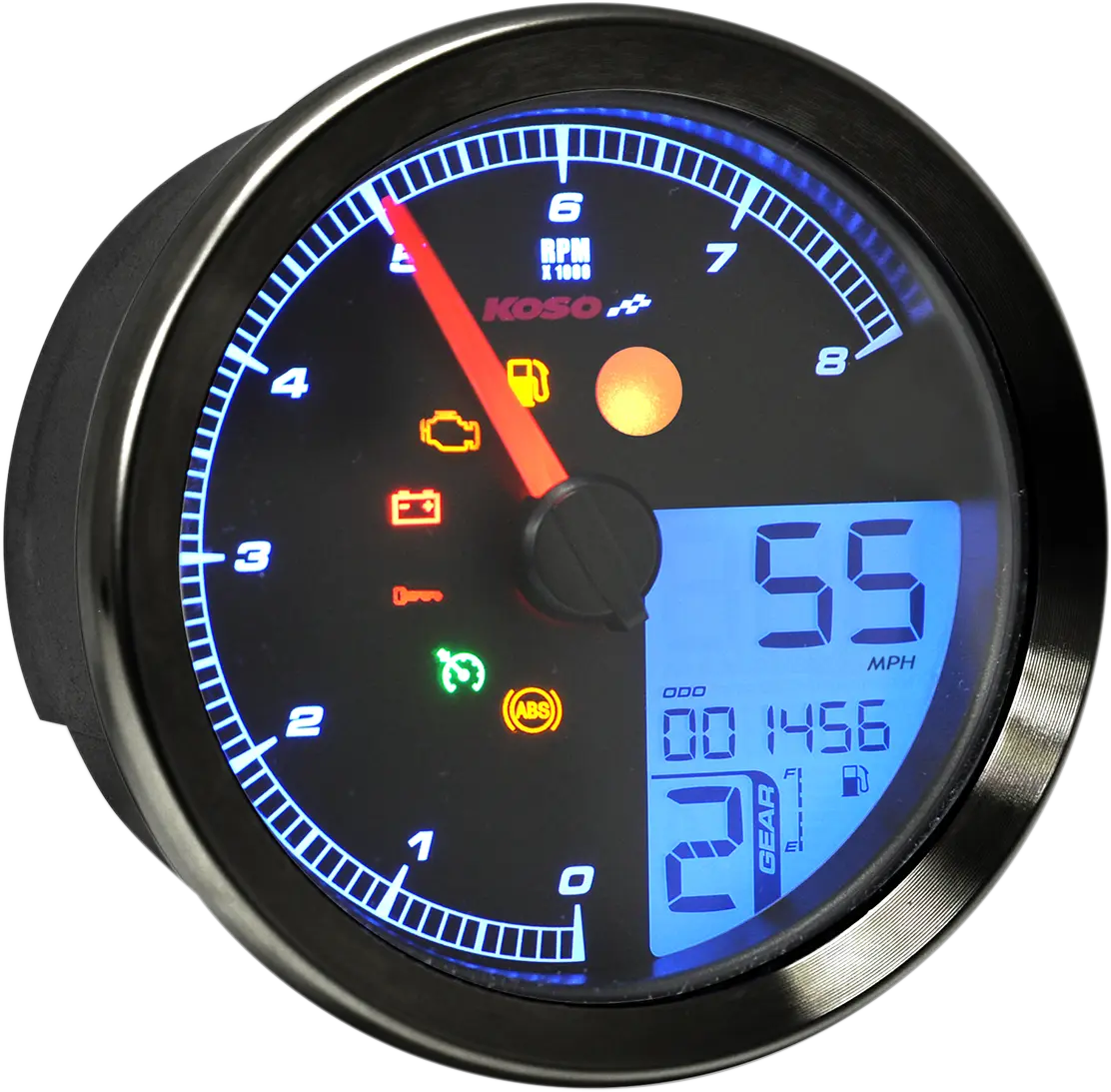 Koso HD-04 Speedometer/omdrejningstæller